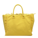 Yves Fringe Canvas Tote Bag