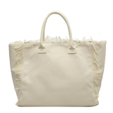 Yves Fringe Canvas Tote Bag