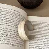 Zola Croc-Embossed Leather Cuff Bracelet
