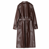 Zuri Faux Leather Trench Coat - 2 Colors watereverysunday