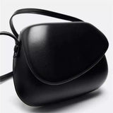 Zuri Faux Leather Mini Saddle Bag