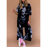 Izara Two-Piece Prints Casual Tee and Pants Set