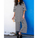 Izara Two-Piece Prints Casual Tee and Pants Set