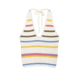 Chiara Striped Crochet KnitHalter Top & Short