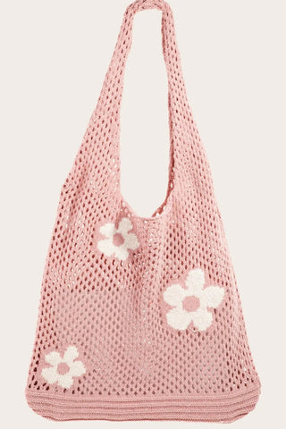 Fatima Flower Knitted Shoulder Bag