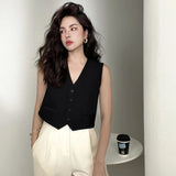 Casey Cropped Blazer Vest