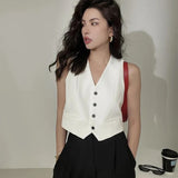Casey Cropped Blazer Vest