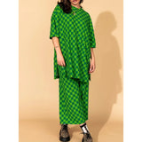 Izara Two-Piece Prints Casual Tee and Pants Set