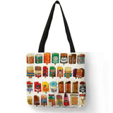 Vintage 80's Product Retro Graphic Tote Bags