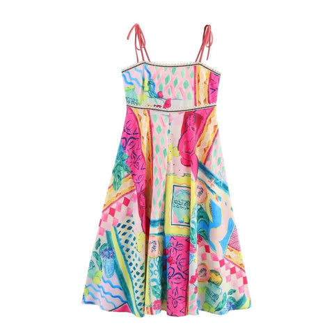 Larisa Printed Strappy Maxi Dress