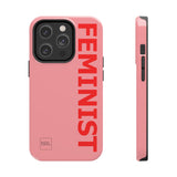 FEMINIST SPOKE iPhone Cases - Pink