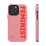 FEMINIST SPOKE iPhone Cases - Pink