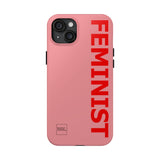 FEMINIST SPOKE iPhone Cases - Pink