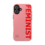 FEMINIST SPOKE iPhone Cases - Pink