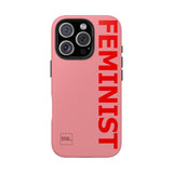 FEMINIST SPOKE iPhone Cases - Pink