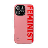 FEMINIST SPOKE iPhone Cases - Pink