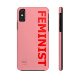 FEMINIST SPOKE iPhone Cases - Pink