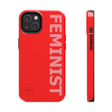 FEMINIST SPOKE iPhone Cases - Red