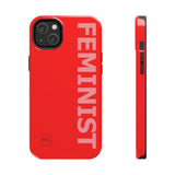 FEMINIST SPOKE iPhone Cases - Red