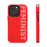 FEMINIST SPOKE iPhone Cases - Red