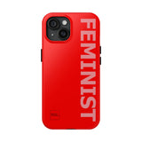 FEMINIST SPOKE iPhone Cases - Red