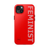 FEMINIST SPOKE iPhone Cases - Red