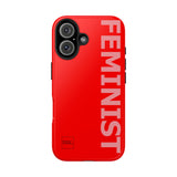 FEMINIST SPOKE iPhone Cases - Red