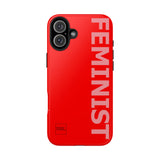 FEMINIST SPOKE iPhone Cases - Red