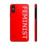 FEMINIST SPOKE iPhone Cases - Red