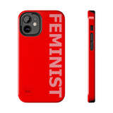 FEMINIST SPOKE iPhone Cases - Red