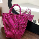 Rubie Metallic Wove Tote Bag
