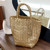 Rubie Metallic Wove Tote Bag