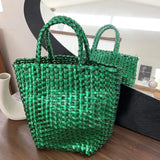 Rubie Metallic Wove Tote Bag