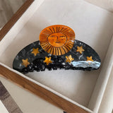 Fun Acetate Sun Moon Star Snail Hair Clip Claw