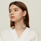 Roma Marble Acetate Chain Link Earrings