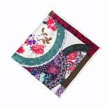 Vintage Garden Floral Print Silk Scarves - 50"x50" - 14 Styles