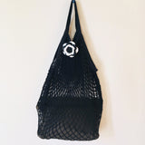Camelina Crochet Mesh Tote - Black or White